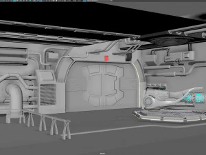 motocicleta de fic&ccedil;&atilde;o cient&iacute;fica Modelo 3D