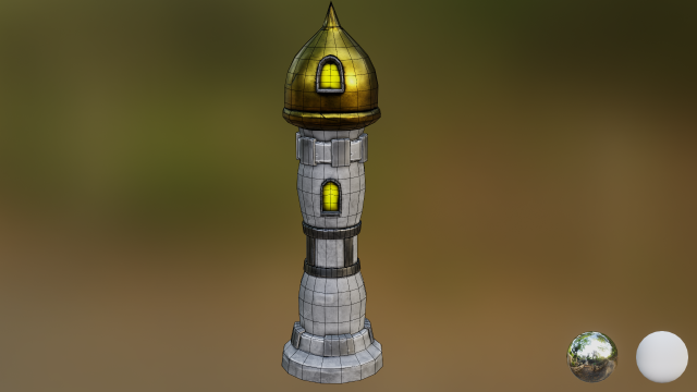 tower Model 3D .c4d .max .obj .3ds .fbx .stl .blend 