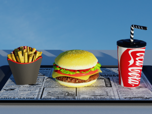 burguer 3D Model