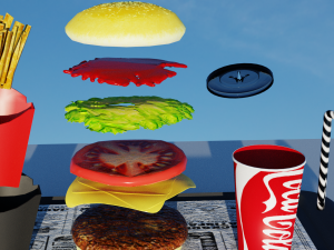 burguer 3D Model