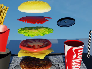 burguer 3D Model
