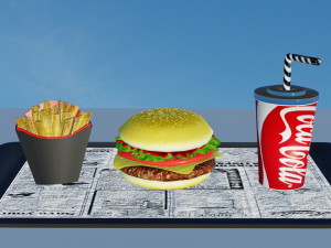 burguer 3D Model