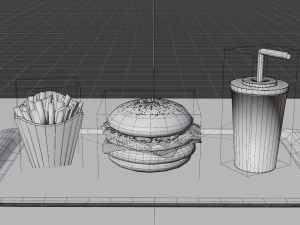 burguer 3D Model