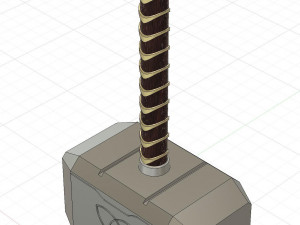 thor hammer Modelo de Impressão 3D