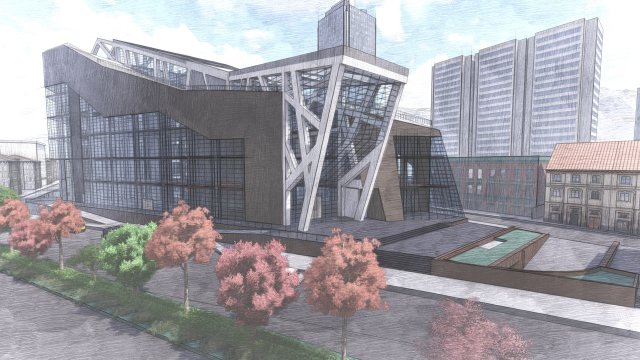 shopping mall 3D 모델 .c4d .max .obj .3ds .fbx .stl .blend 