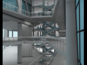 shopping mall 3D 모델