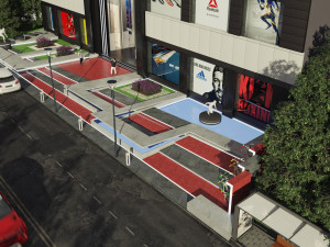 entrance of shopping mal 3D Model