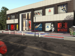 entrance of shopping mal 3D Model