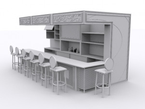 modern-classic bar 3D Модель