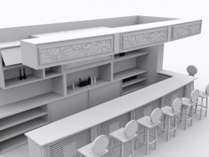 modern-classic bar 3D Модель