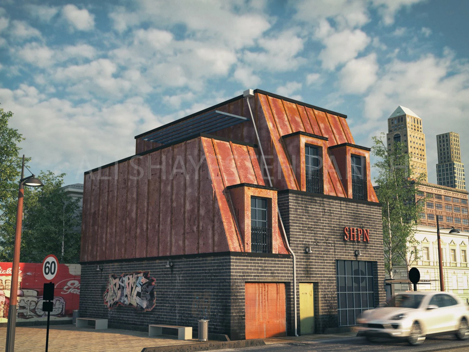 rusty building 3D Model .c4d .max .obj .3ds .fbx .stl .blend 