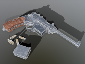 mannlicher m1896 3D मॉडल