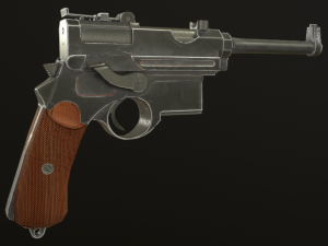 mannlicher m1896 3D मॉडल