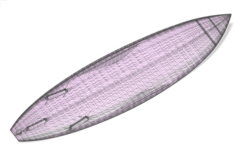 deska surfingowa 5 Model 3D .c4d .max .obj .3ds .fbx .stl .blend 