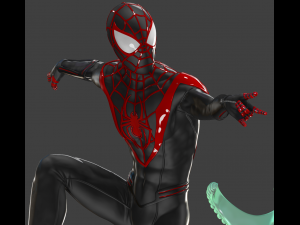 spiderman milles moralres 3Dプリントモデル