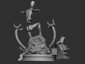 spiderman milles moralres 3Dプリントモデル