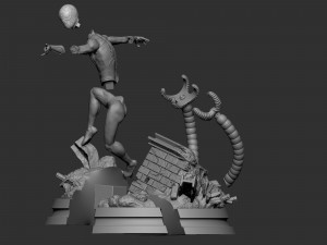 spiderman milles moralres 3Dプリントモデル