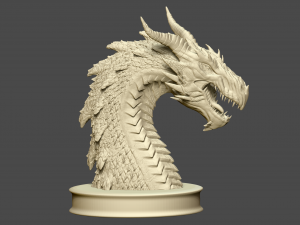 dragon bust 3Dプリントモデル