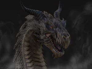 dragon bust 3D Print Model