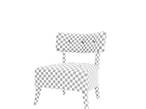 herman red chair Model 3D