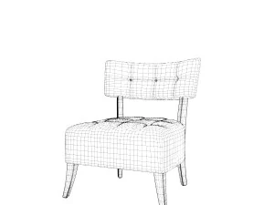 herman red chair 3D Model