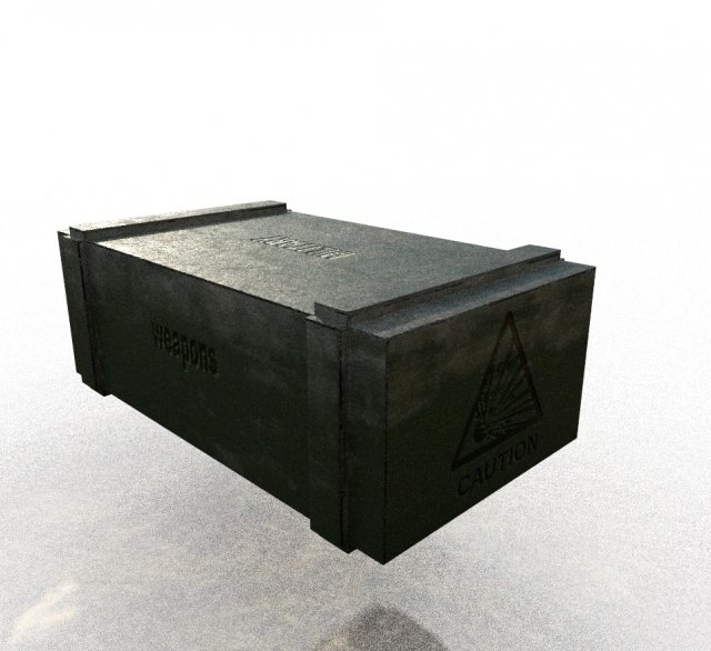 military boxes Model 3D .c4d .max .obj .3ds .fbx .stl .blend 