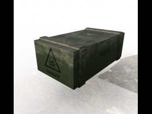 military boxes Model 3D