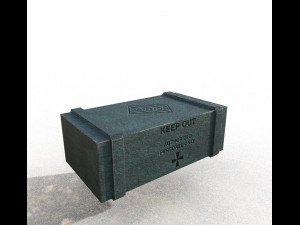 military boxes Model 3D