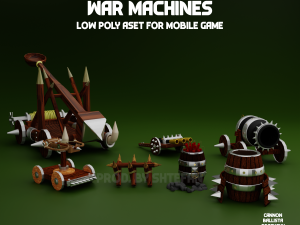 war machines game pack 3D Model