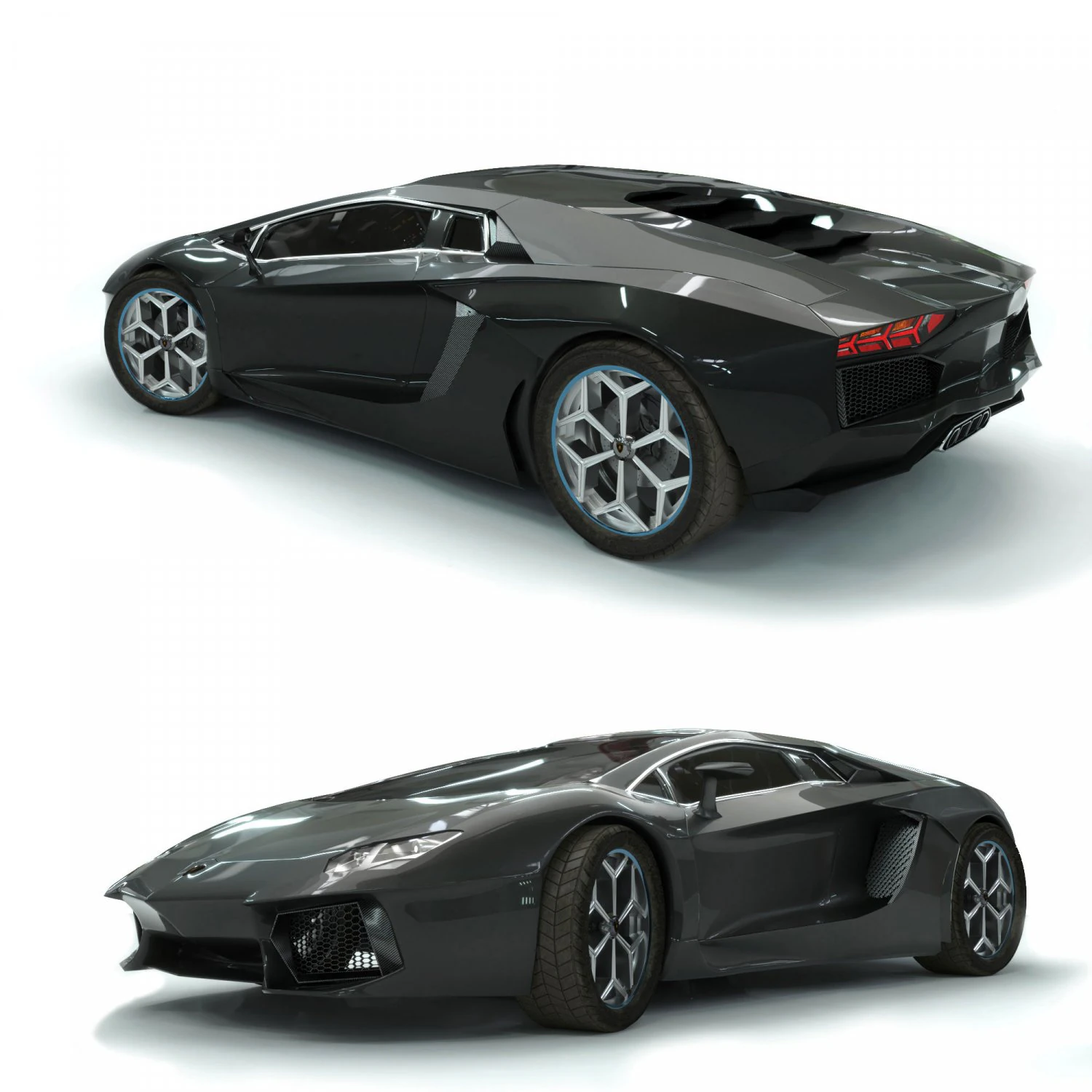 aventador 3D Model .c4d .max .obj .3ds .fbx .stl .blend 