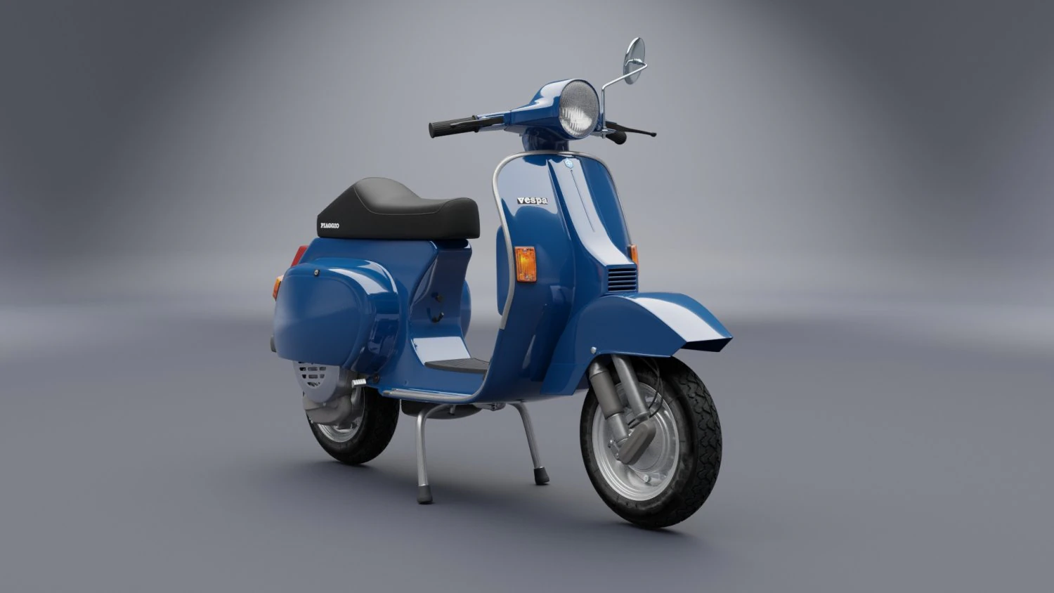 vespa pk-50 1982 3D Model .c4d .max .obj .3ds .fbx .stl .blend 
