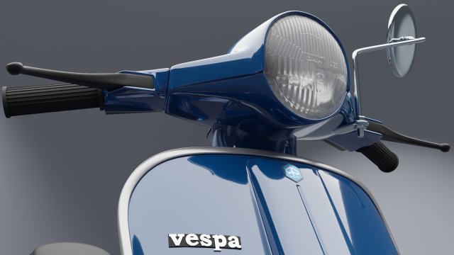 vespa pk-50 1982 3D Model in Motorcycle 3DExport