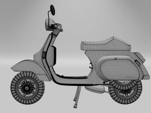 vespa pk-50 1982 3D Model