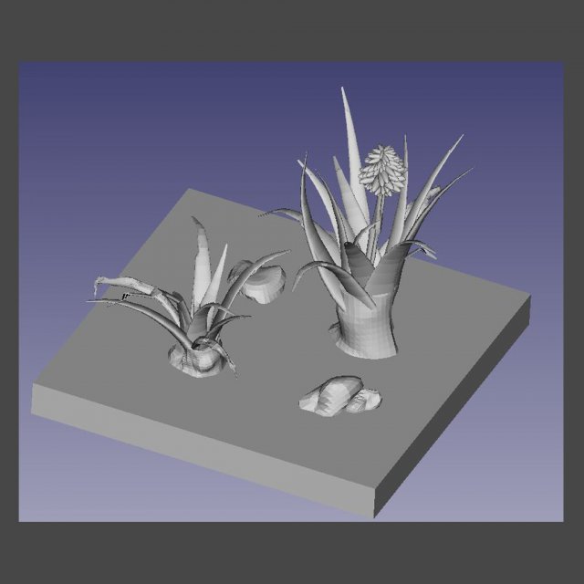 aloe wildfire 3 models 3D Принт Модель .c4d .max .obj .3ds .fbx .stl .blend 