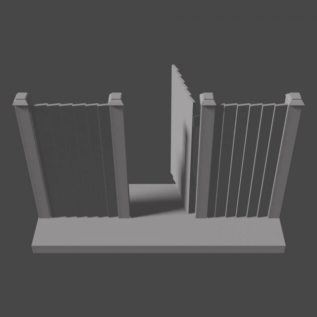 board fences Modelo de Impressão 3D .c4d .max .obj .3ds .fbx .stl .blend 