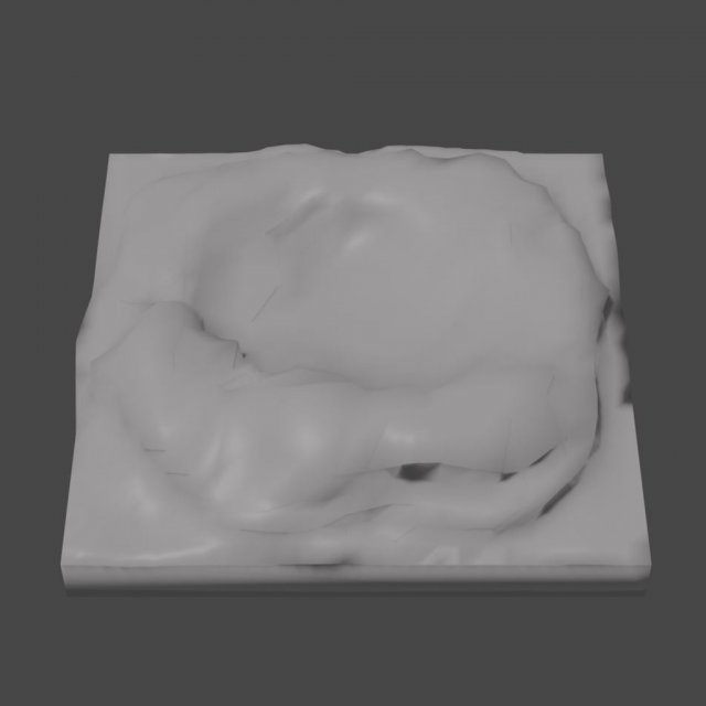 craters 3D 打印模型 .c4d .max .obj .3ds .fbx .stl .blend 