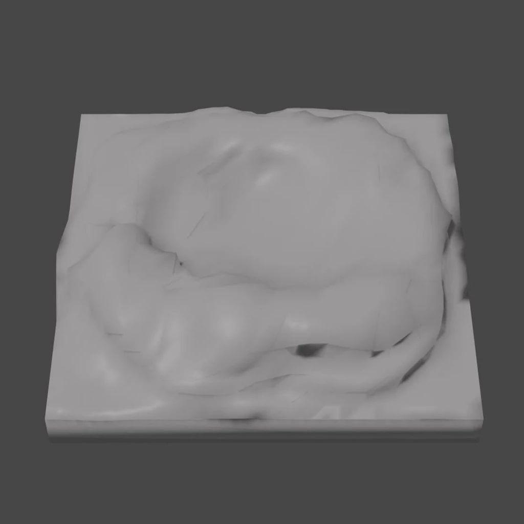 craters 3D Print Model .c4d .max .obj .3ds .fbx .stl .blend 