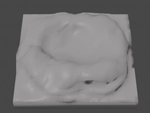 craters Model do druku 3D