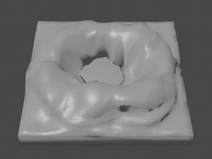 craters 3D Print Model