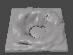 craters 3D 打印模型