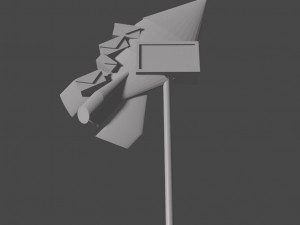 mail boxes and sign 3D 打印模型