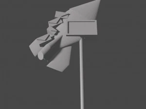 mail boxes and sign 3D Print Model