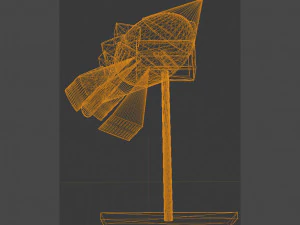 mail boxes and sign 3D Print Model