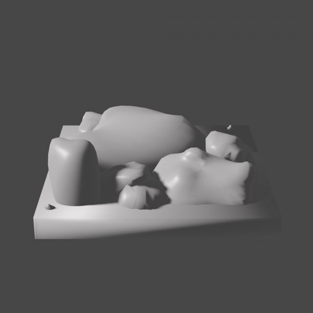 small rocks Model do druku 3D .c4d .max .obj .3ds .fbx .stl .blend 