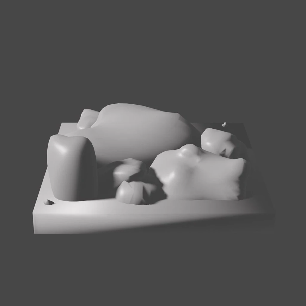 small rocks 3D Print Model .c4d .max .obj .3ds .fbx .stl .blend 