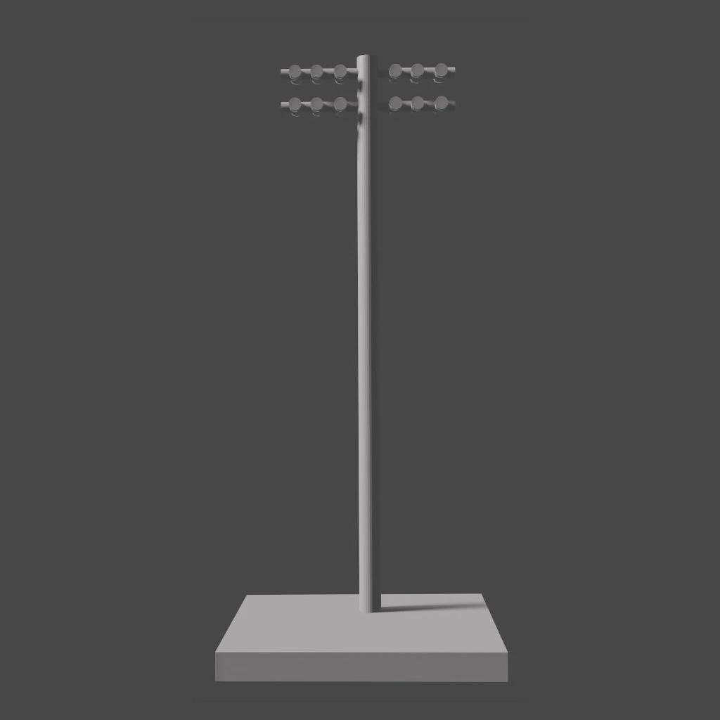 telegraph poles 3D Print Model .c4d .max .obj .3ds .fbx .stl .blend