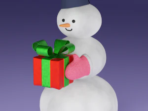 雪だるま 3Dモデル