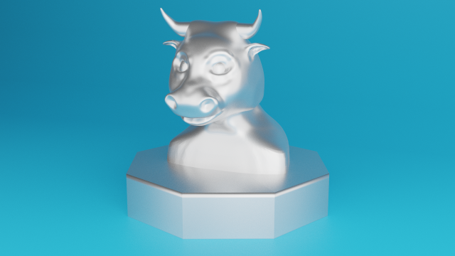 bull Model Cetak 3D .c4d .max .obj .3ds .fbx .stl .blend 