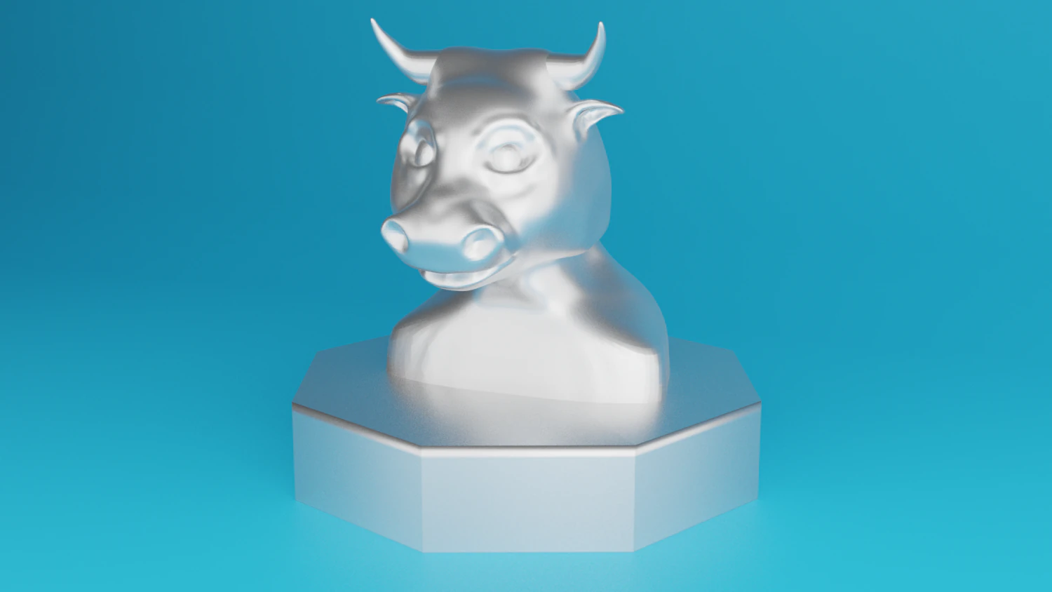 bull 3D Print Model .c4d .max .obj .3ds .fbx .stl .blend 