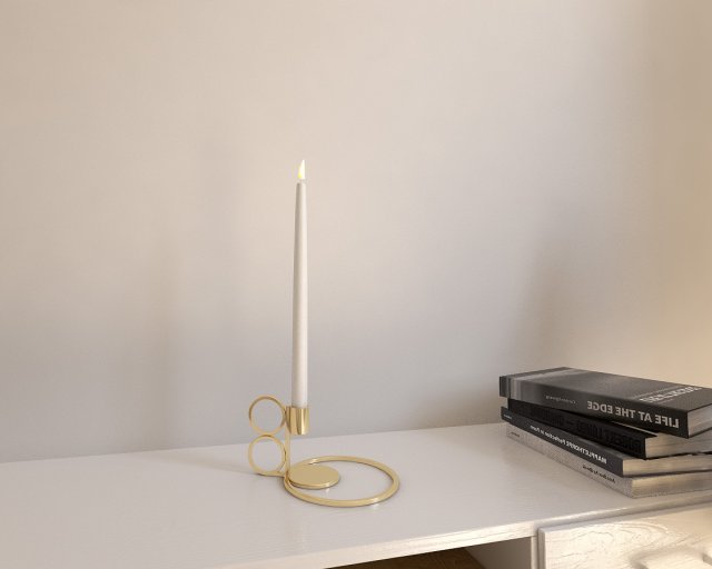 candle holder 3D Модель .c4d .max .obj .3ds .fbx .stl .blend 